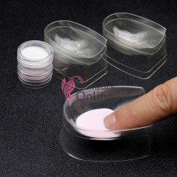 Recipient din plastic pentru pudra french sau dipping RPF02, set 2 bucati